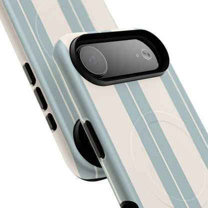 Protective Magnetic Phone Case - Coastal Stripe