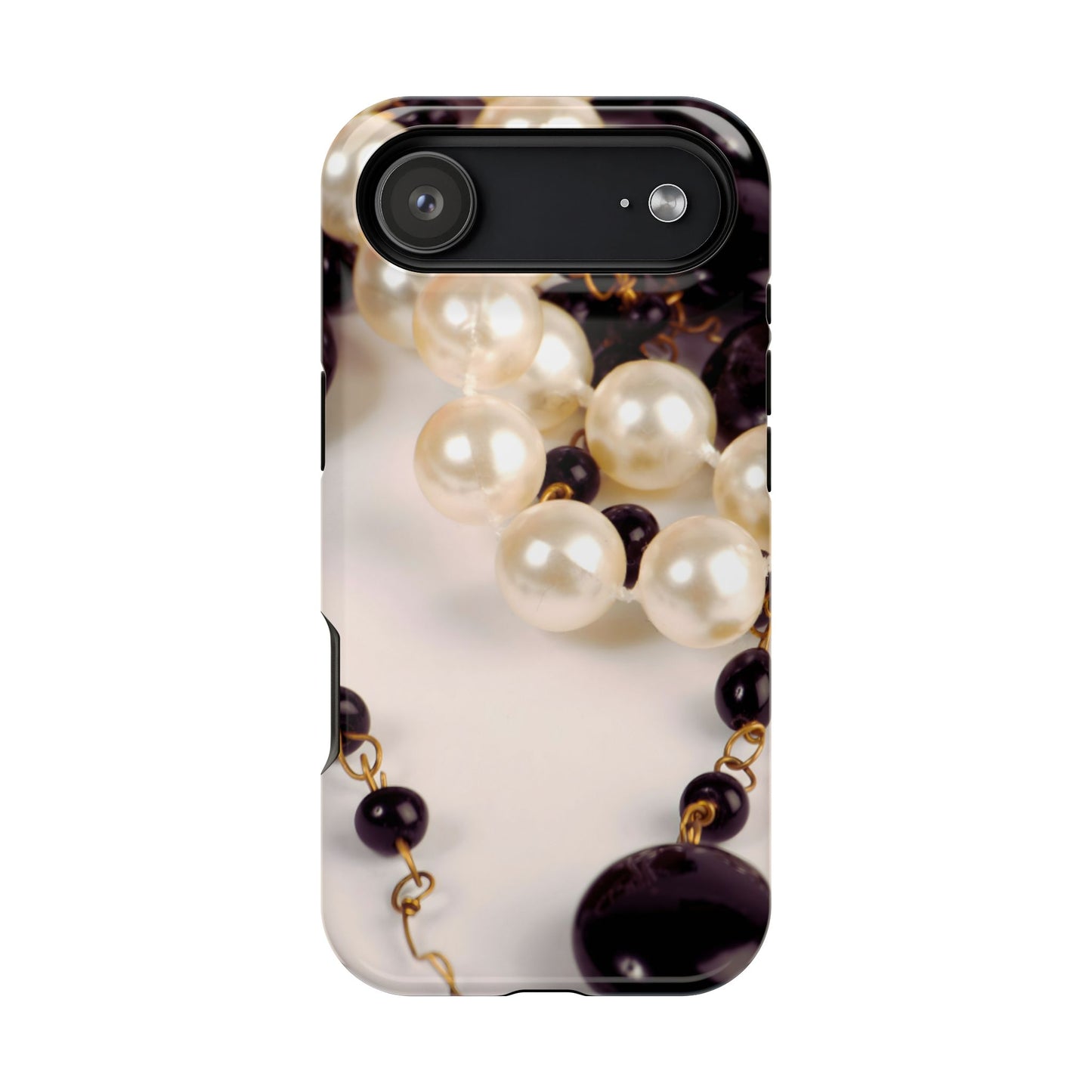 Wireless-Charging Compatible Case – Noir Pearl