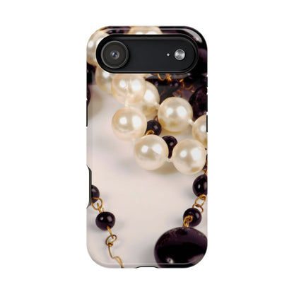 Wireless-Charging Compatible Case – Noir Pearl