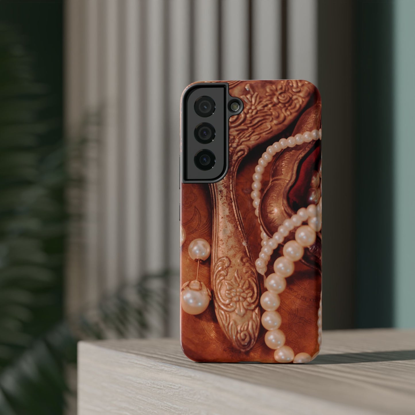 Impact-Resistant Phone Case – Bronze Vanity