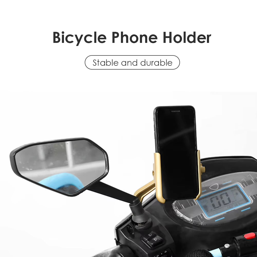 Aluminium Alloy Bike Phone Holder Stand 360 Rotation Adjustable MTB Motorcycle Bicycle Handlebar GPS Bracket Mount