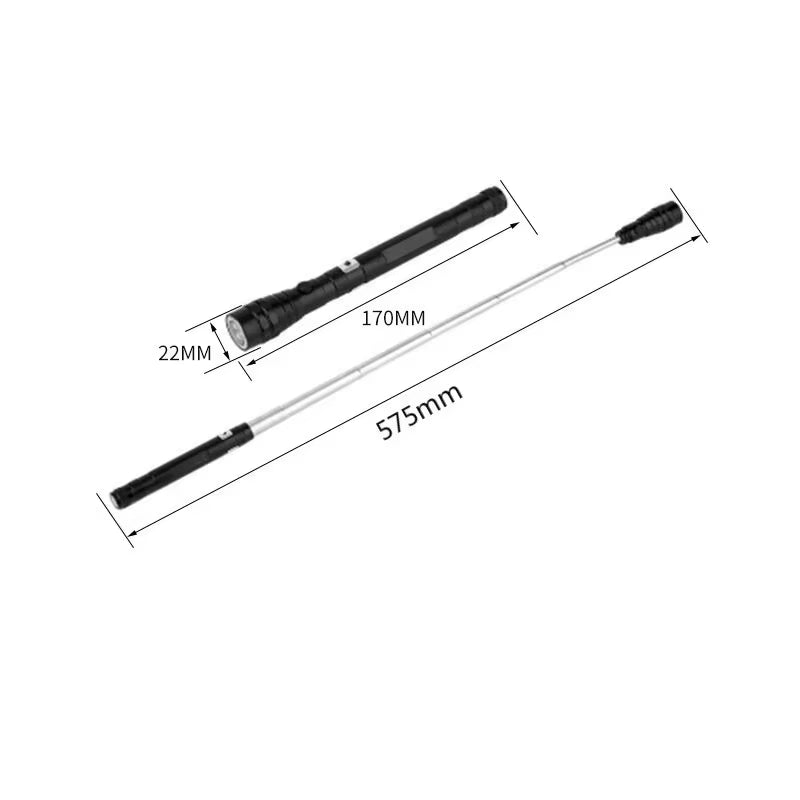 360 Degree Flexible LED Flashlight Magnetized Head Telescopic 3 LED Torch Flashlight Magnetic Pick up Tool Lamp Light
