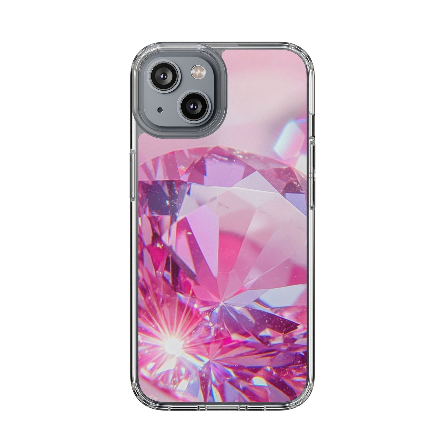 Clear Phone Case – Pink Ice
