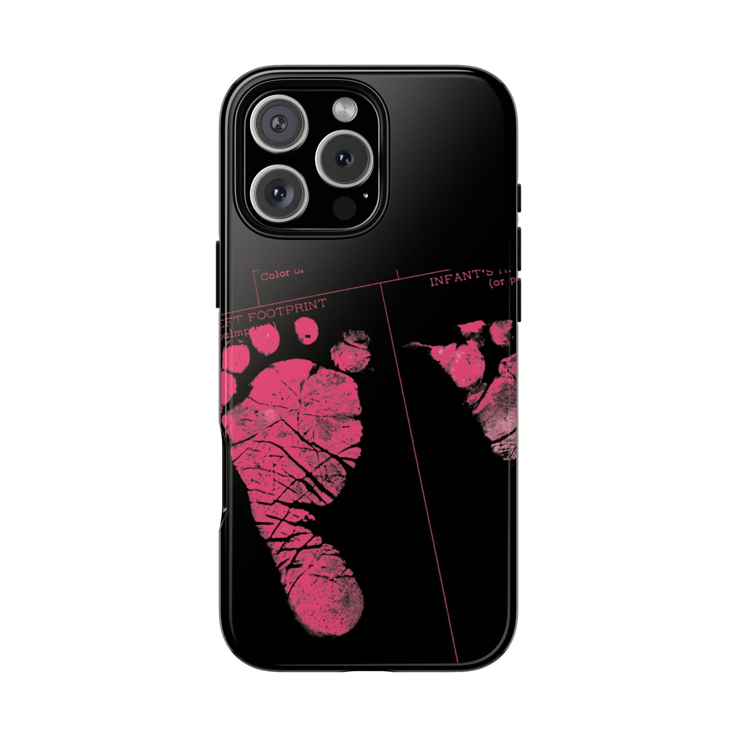 Protective Phone Case – Mom’s Little Pink Footprints