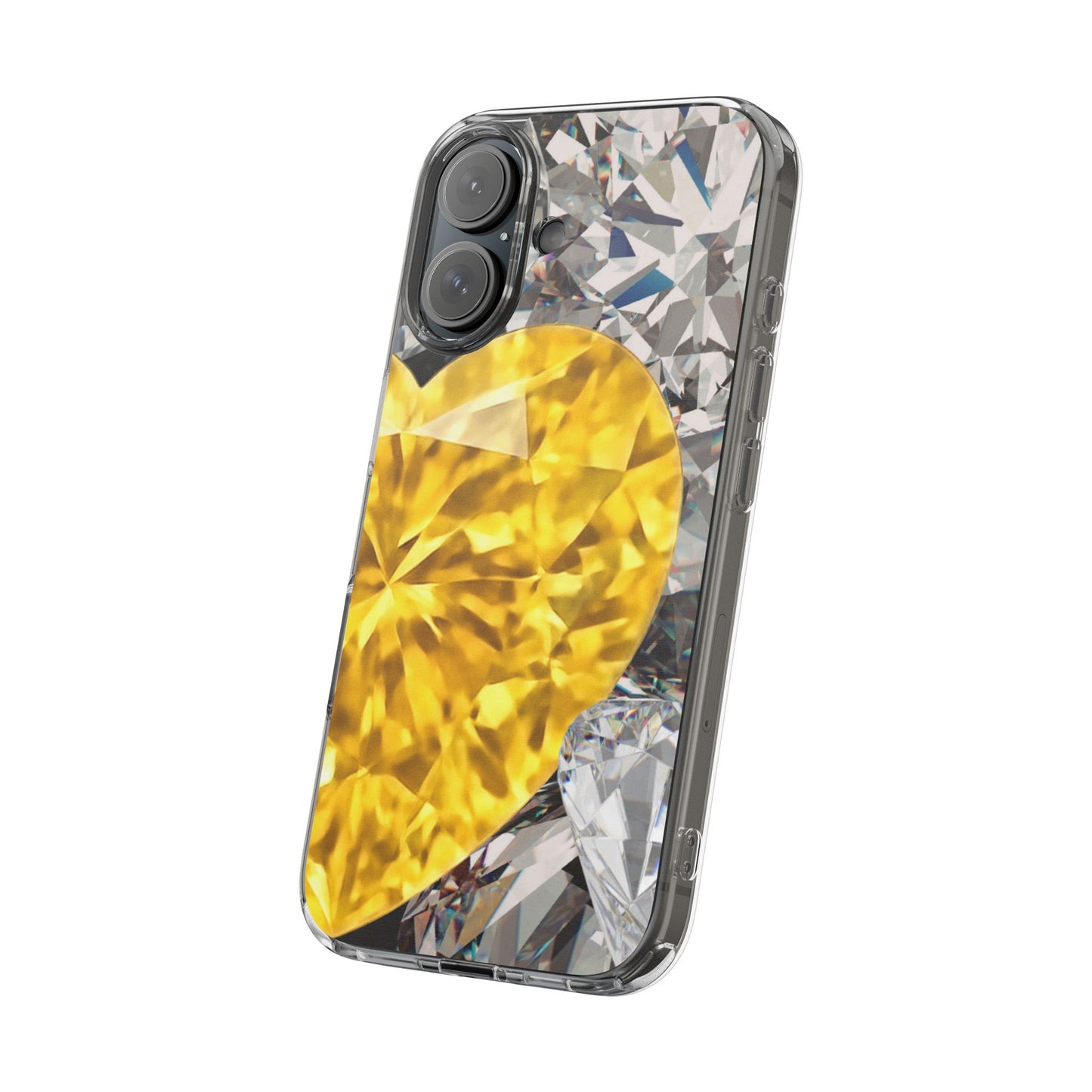 Clear Phone Case – Heart of Gold