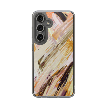 Clear Phone Case – Brush & Bronze