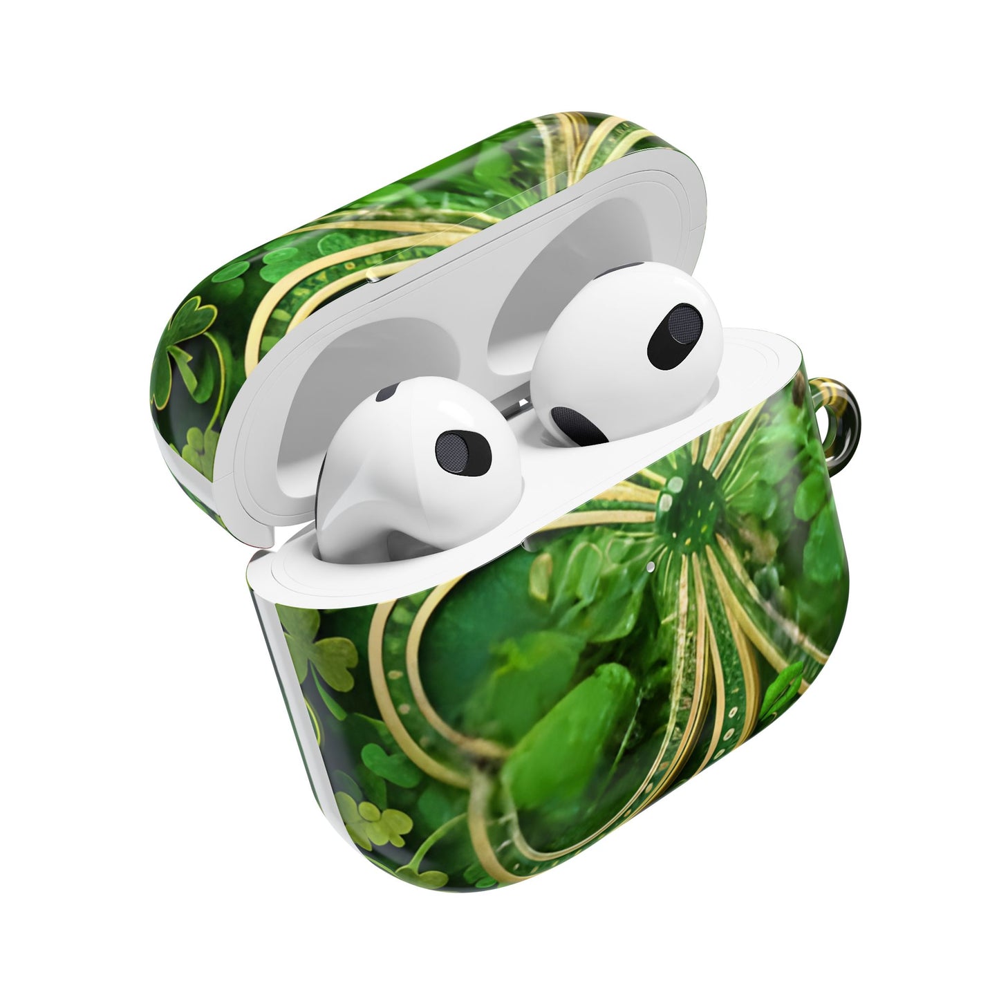 Earbud Case Cover – Lucky Clover Shamrock Kiss