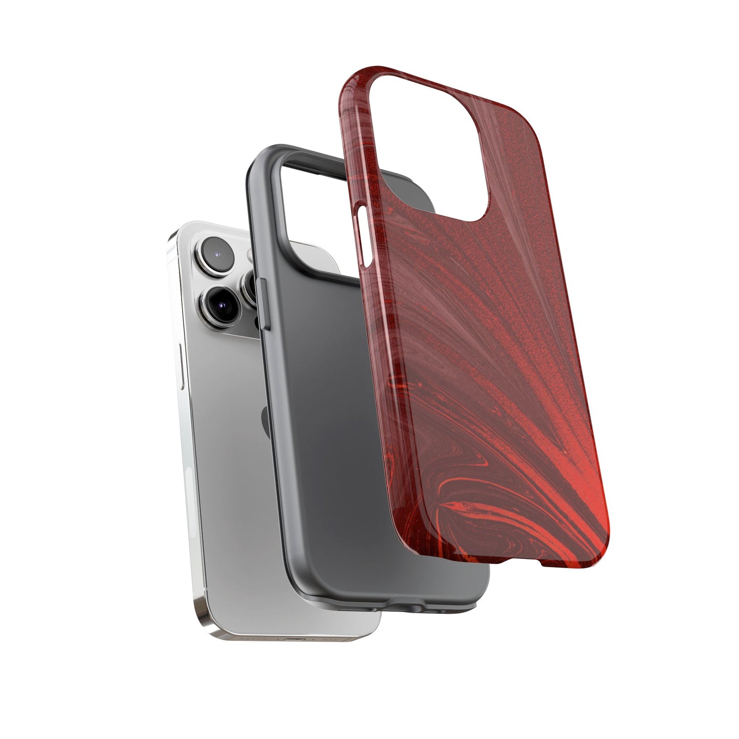 Protective Phone Case – Crimson Current