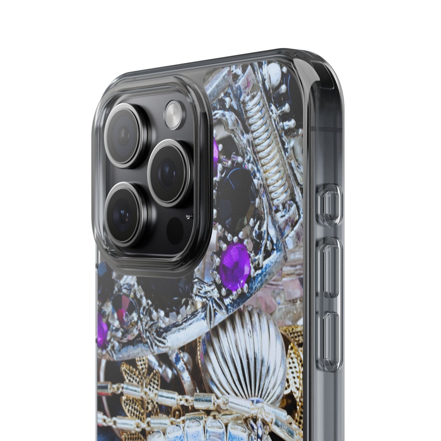 Clear Phone Case – Chrome Jewel