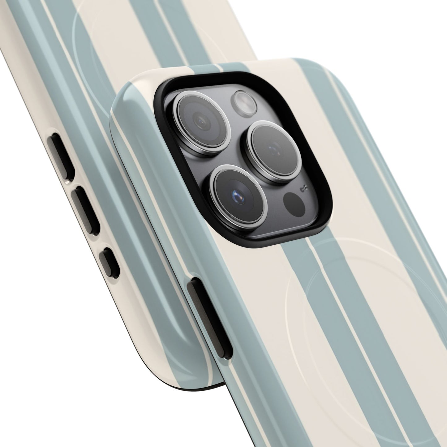 Protective Magnetic Phone Case - Coastal Stripe