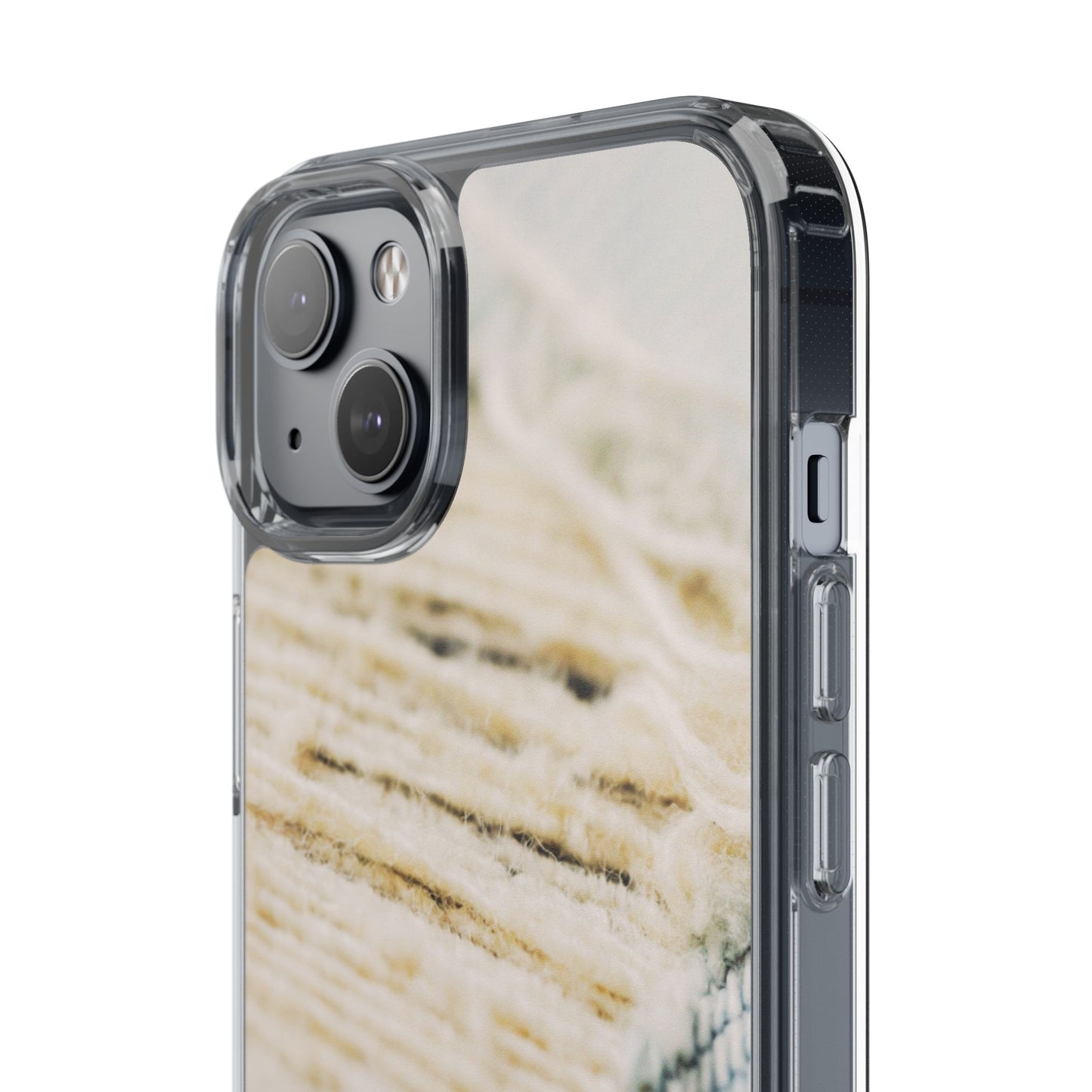 Clear Phone Case – Woven Warmth