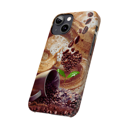 Slim Phone Case – Love at First Sip – Compatible with iPhone 11–17 Series