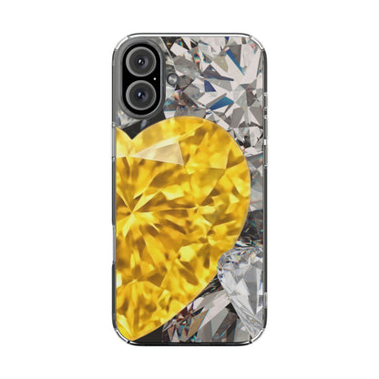 Clear Phone Case – Heart of Gold