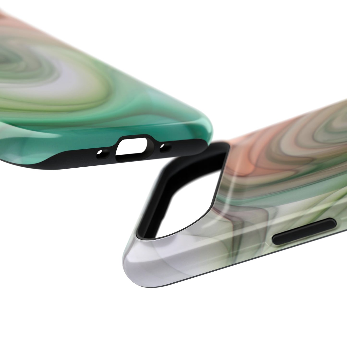 Impact-Resistant Phone Case – Marble Flow