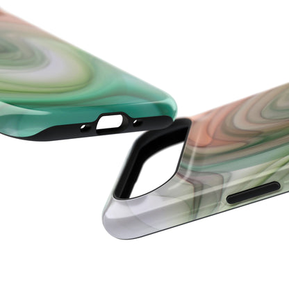 Impact-Resistant Phone Case – Marble Flow
