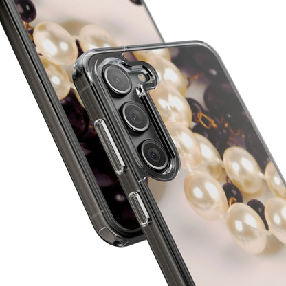 Clear Phone Case – Noir Pearl