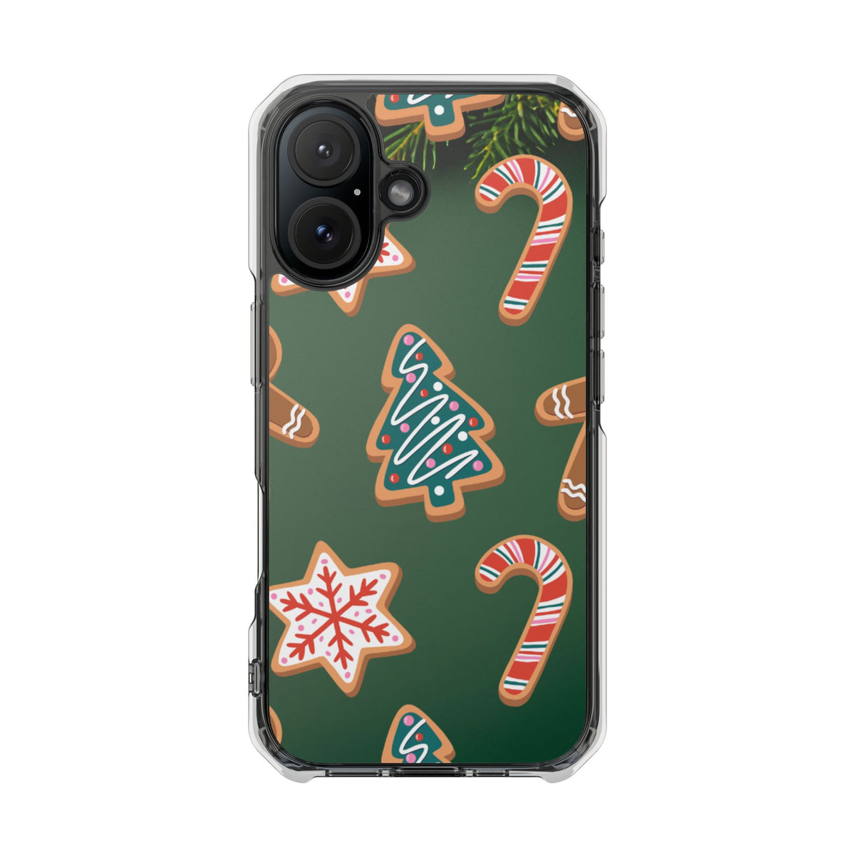 Clear Magnetic Phone Case – Cookie Season – Compatible with iPhone 14–17 Series