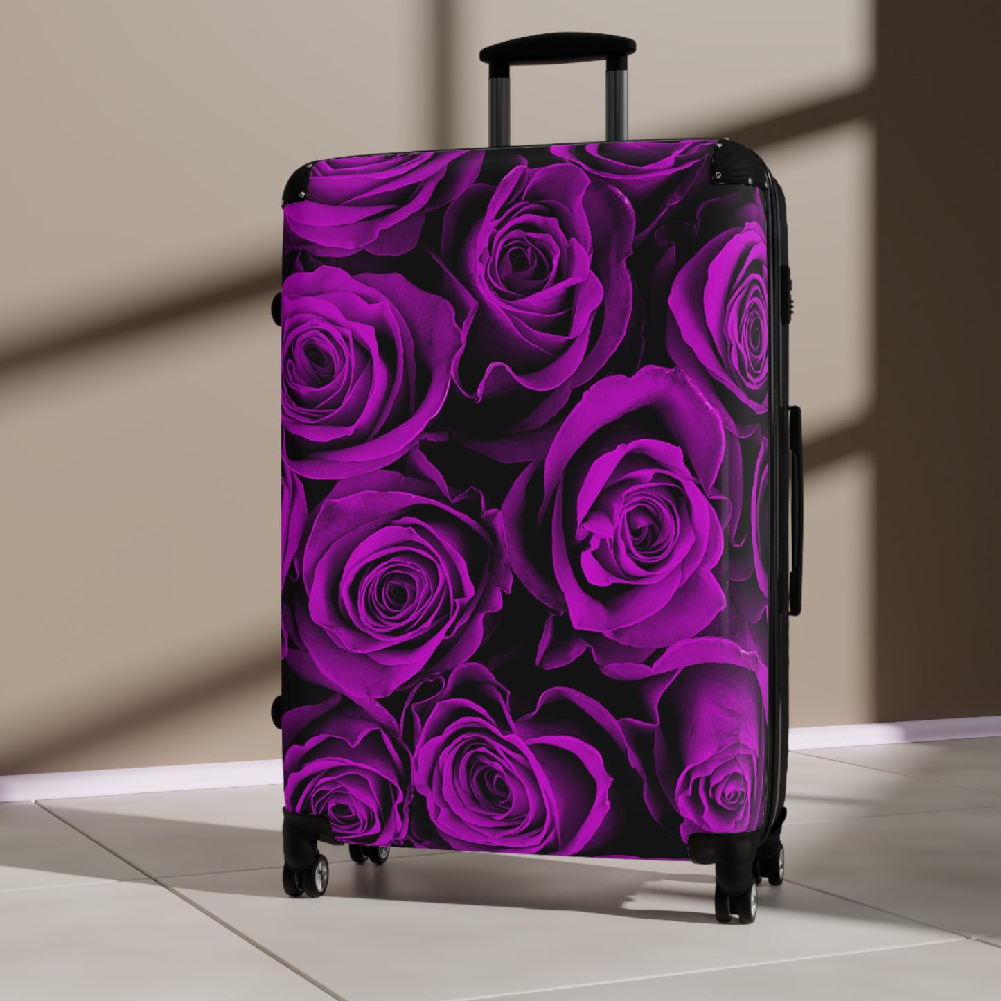 Hardshell Suitcase – Amethyst Roses