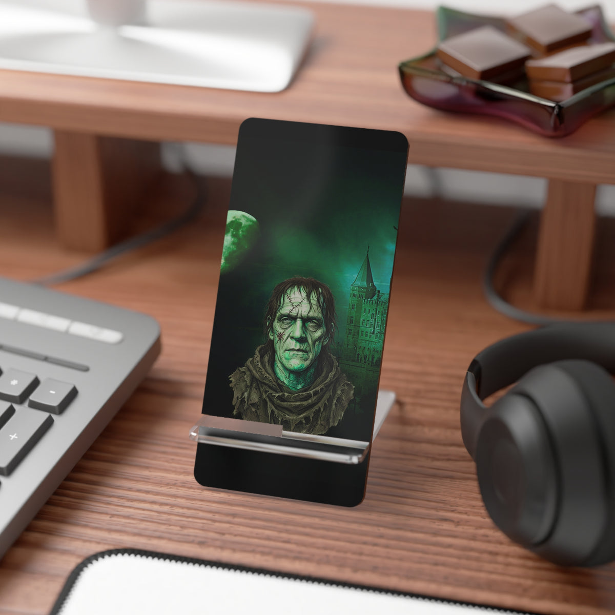 Phone Stand – Stitched in Darkness