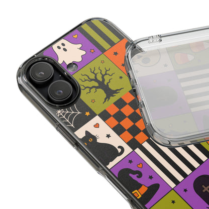 Clear Phone Case – Spooky Patchwork
