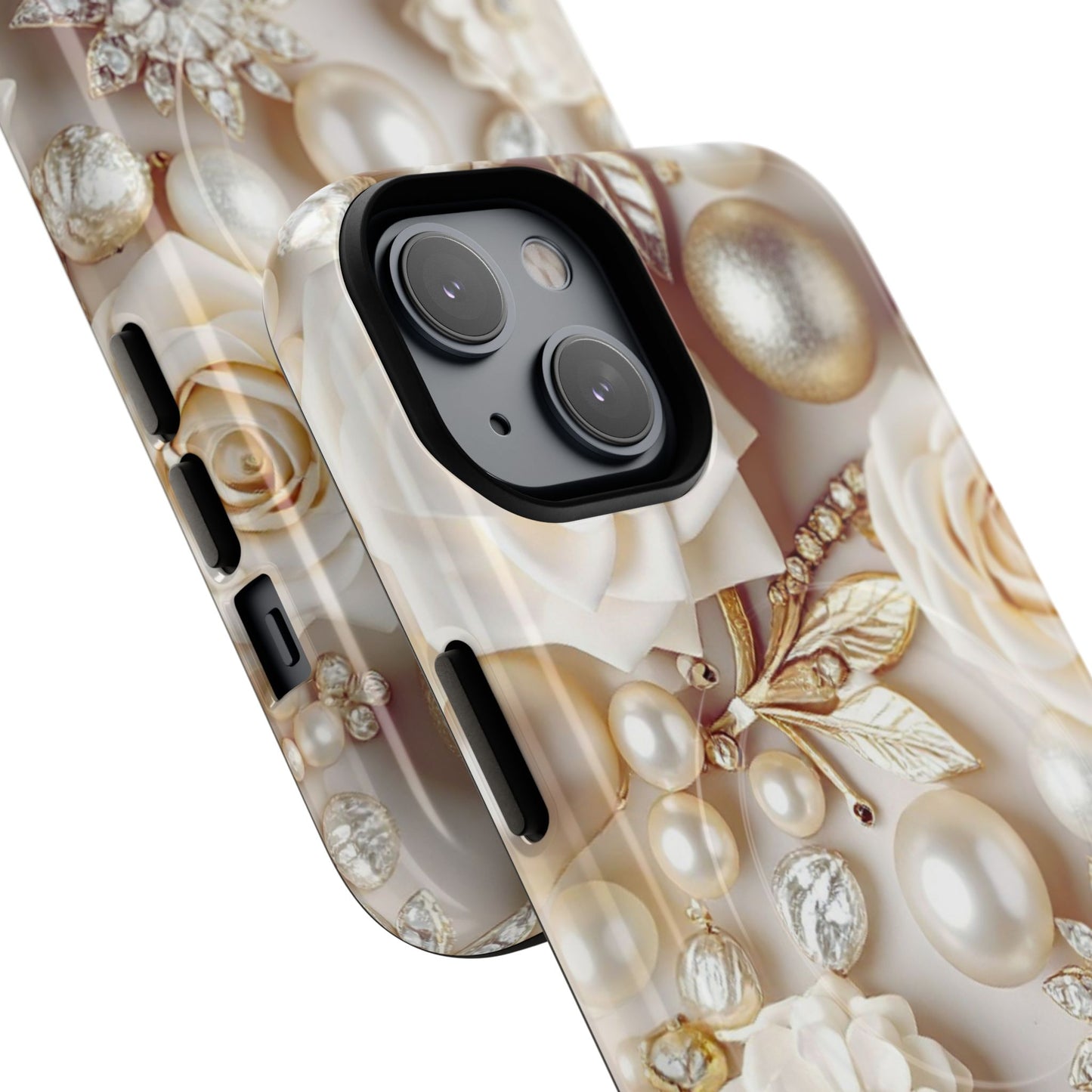 Protective Magnetic Phone Case – Ivory Opulence