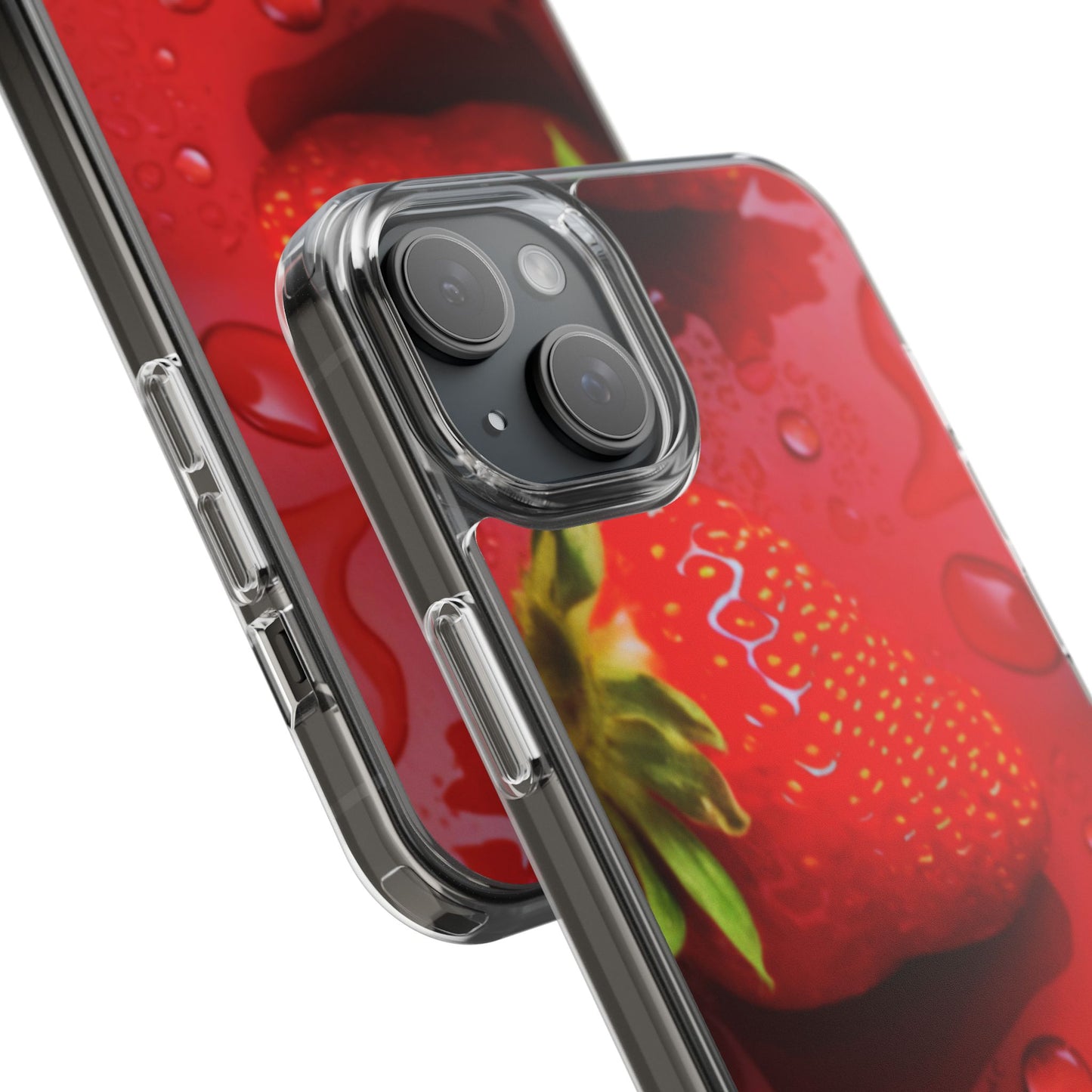 Clear Phone Case – Strawberry Drip