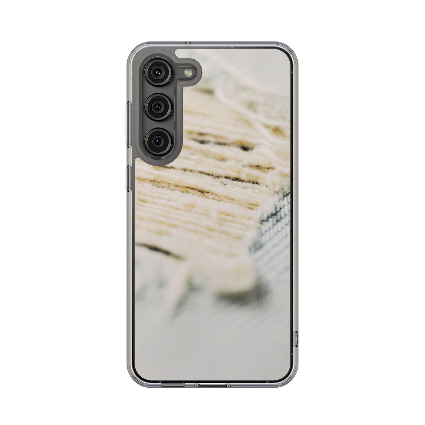 Clear Phone Case – Woven Warmth