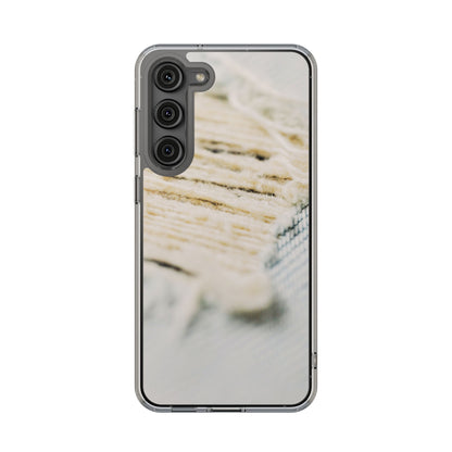 Clear Phone Case – Woven Warmth