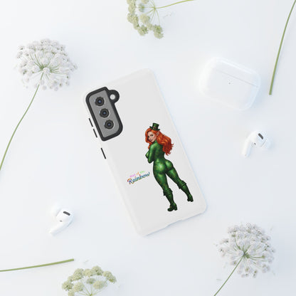 Protective Phone Case – “End of the Rainbow” St. Patrick’s Day Pin-Up Design