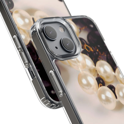 Clear Phone Case – Noir Pearl