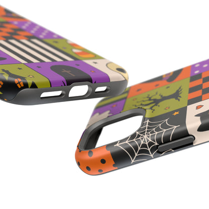 Impact-Resistant Phone Case – Spooky Patchwork