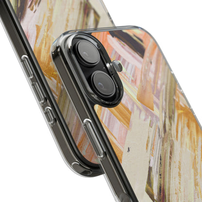 Clear Phone Case – Brush & Bronze