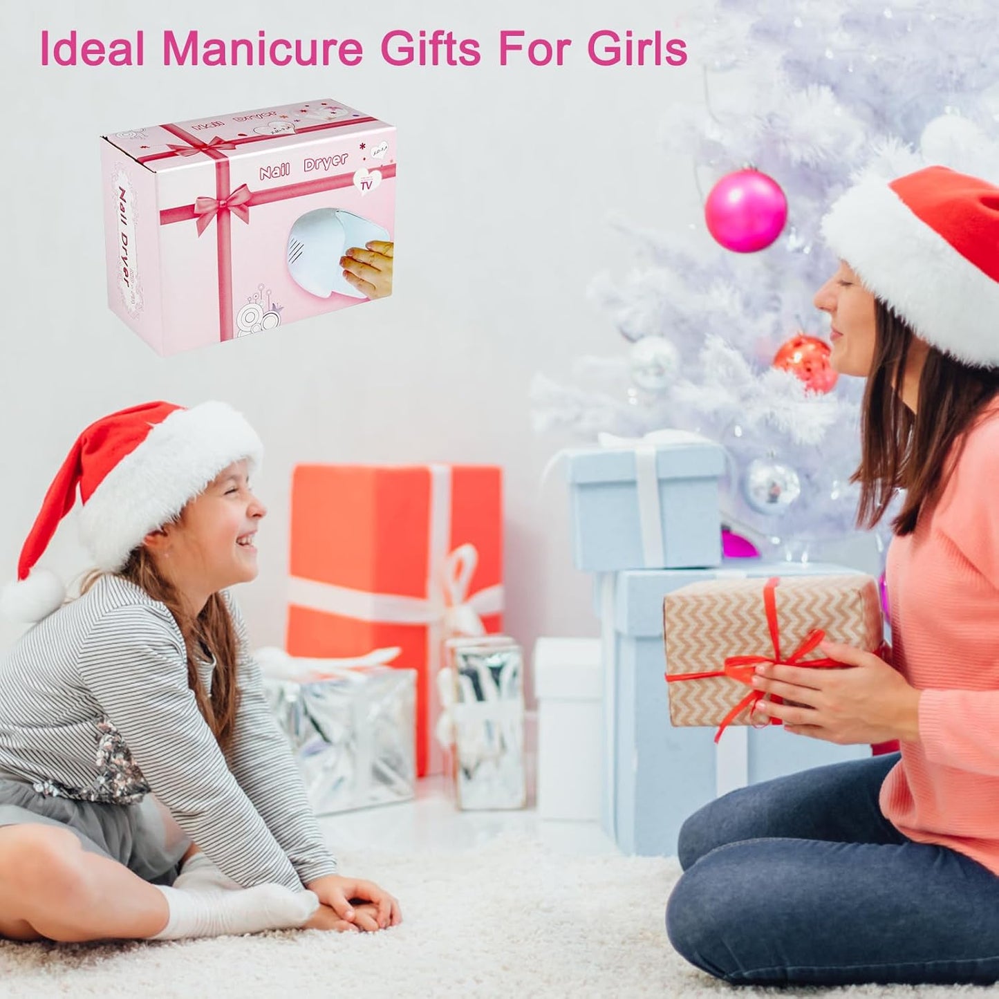 Portable Nail Fan Dryer, Quick Dry Blower for Regular Nail Polish & Gel Nails