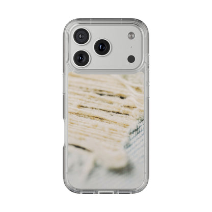 Clear Phone Case – Woven Warmth