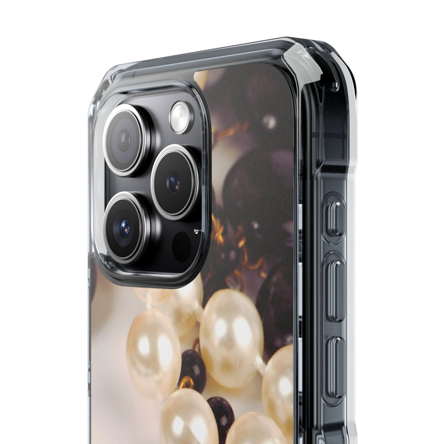 Clear Magnetic Phone Case – Noir Pearl