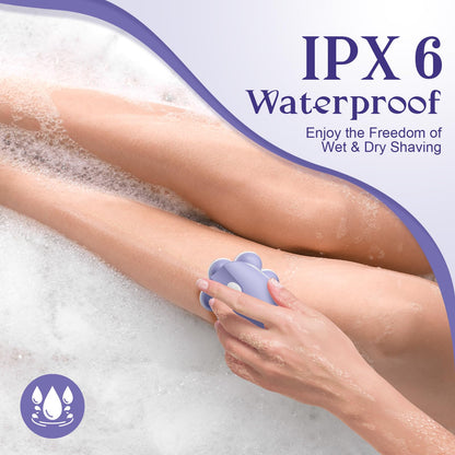 Bartrimber Women’s Electric Shaver – 7D Floating Head, Wet/Dry Waterproof, Cordless Rechargeable