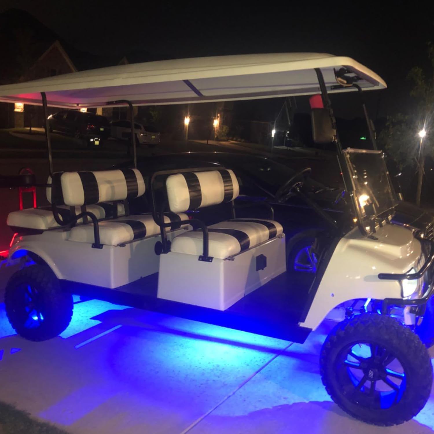 2 Pods LED Rock Lights,  Waterproof LED Neon Underglow Light for Car Truck ATV UTV SUV Offroad Boat Underbody Glow Trail Rig Lamp (Blue)
