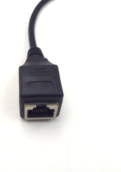 RJ45 Extension Cable, 1PCS Cat6 Ethernet Male to Female Extension Network Connector Cable (1Ft)