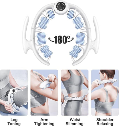 Exercise Body Roller – 360° Rotating Massage Wheels, Adjustable Pressure, Portable Muscle Recovery Tool