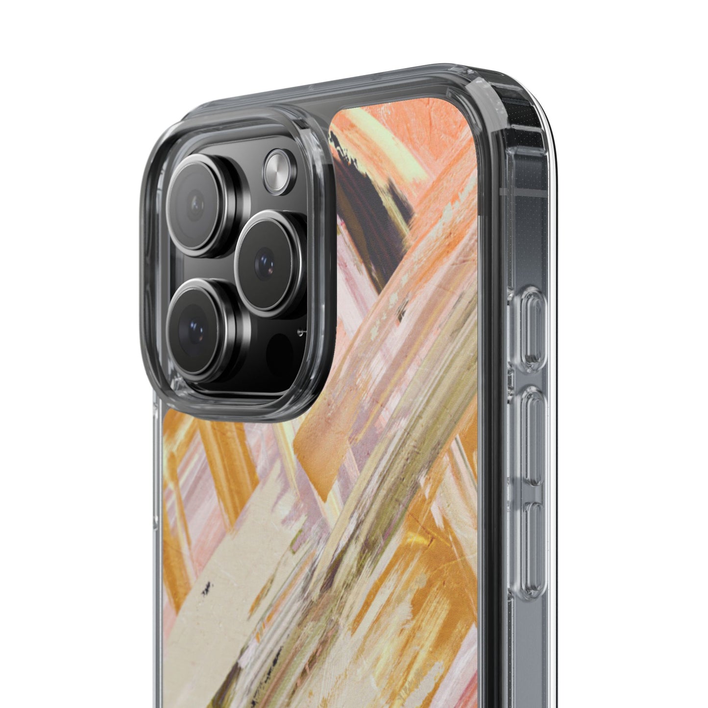Clear Phone Case – Brush & Bronze