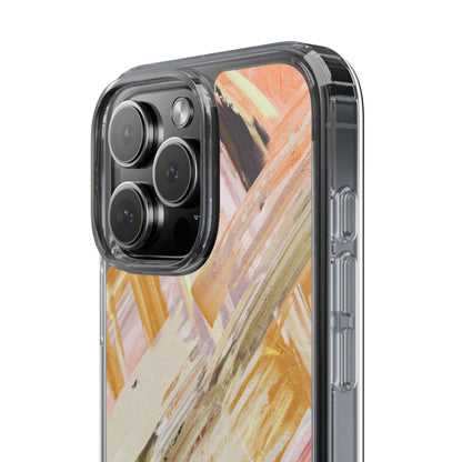 Clear Phone Case – Brush & Bronze
