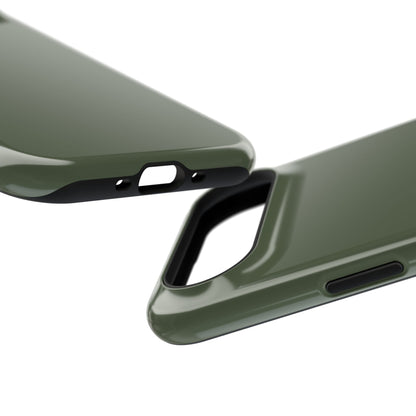 Impact-Resistant Phone Case — Military Green Protective Shockproof Cover