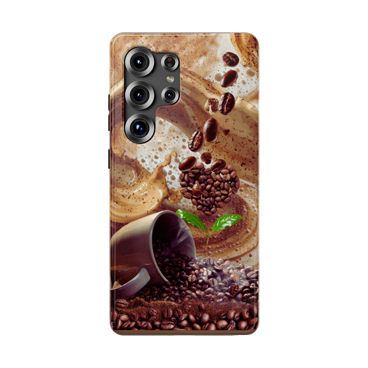 Impact-Resistant Phone Case – Love at First Sip – Compatible with iPhone 11–17 & Samsung Galaxy S22–S26 Series