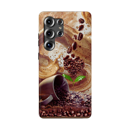 Impact-Resistant Phone Case – Love at First Sip – Compatible with iPhone 11–17 & Samsung Galaxy S22–S26 Series