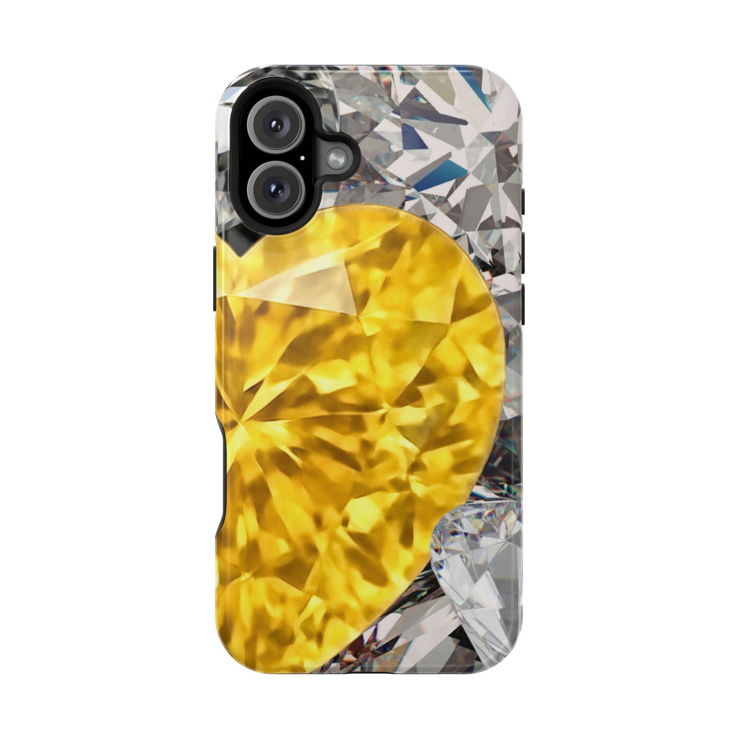Impact-Resistant Phone Case – Heart of Gold