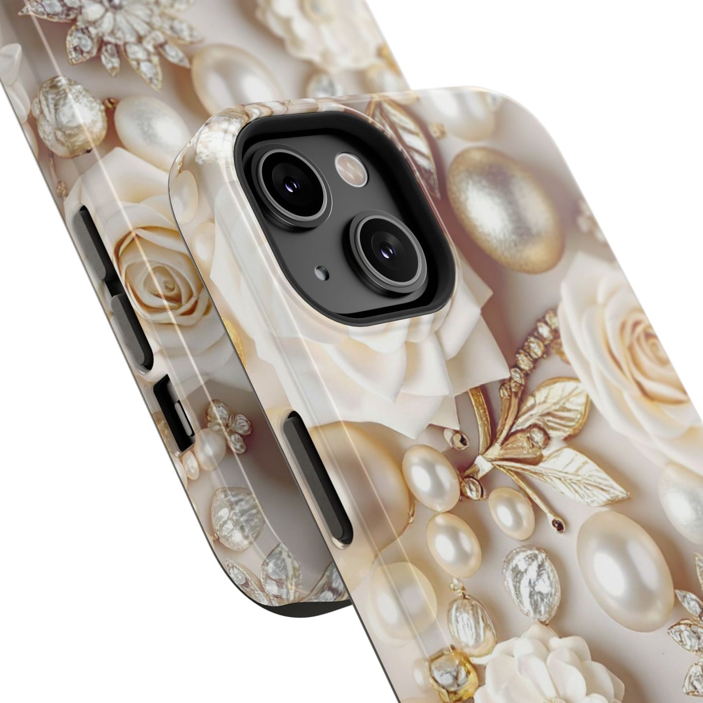 Impact-Resistant Phone Case – Ivory Opulence