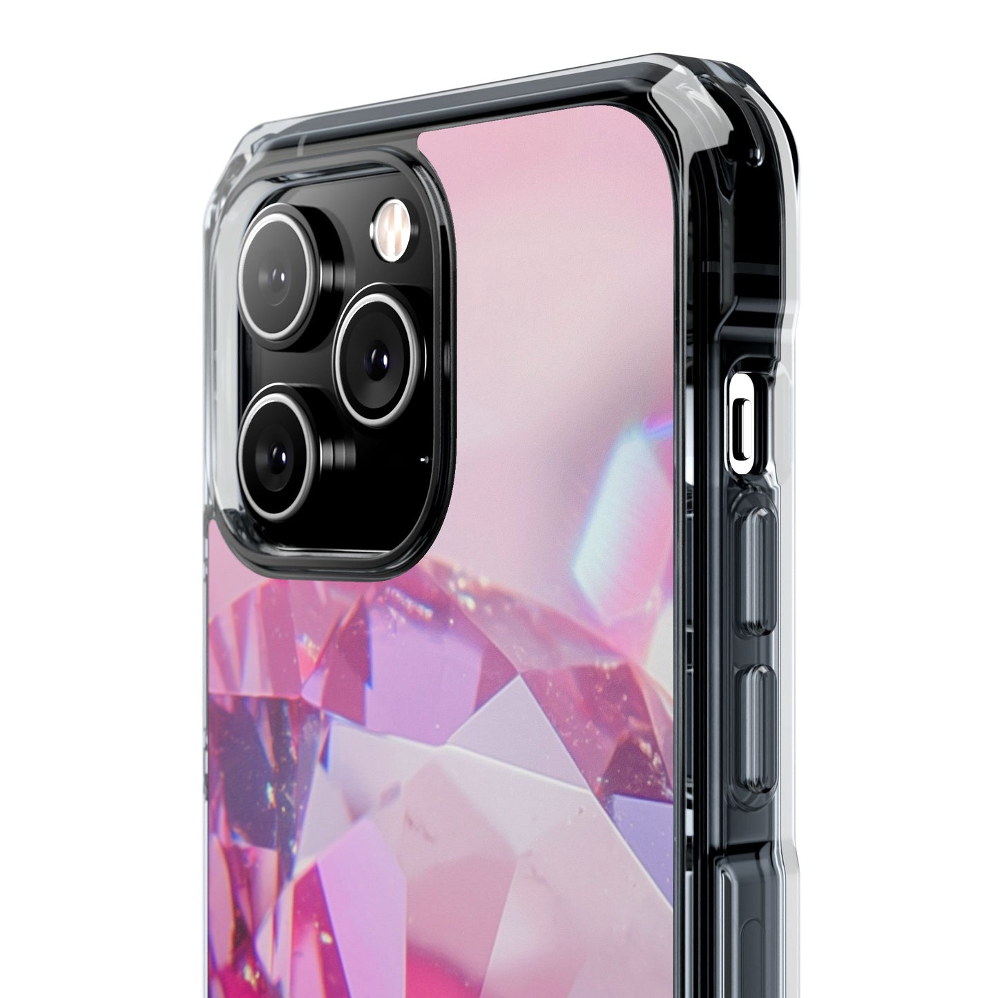 Clear Magnetic Phone Case – Pink Ice