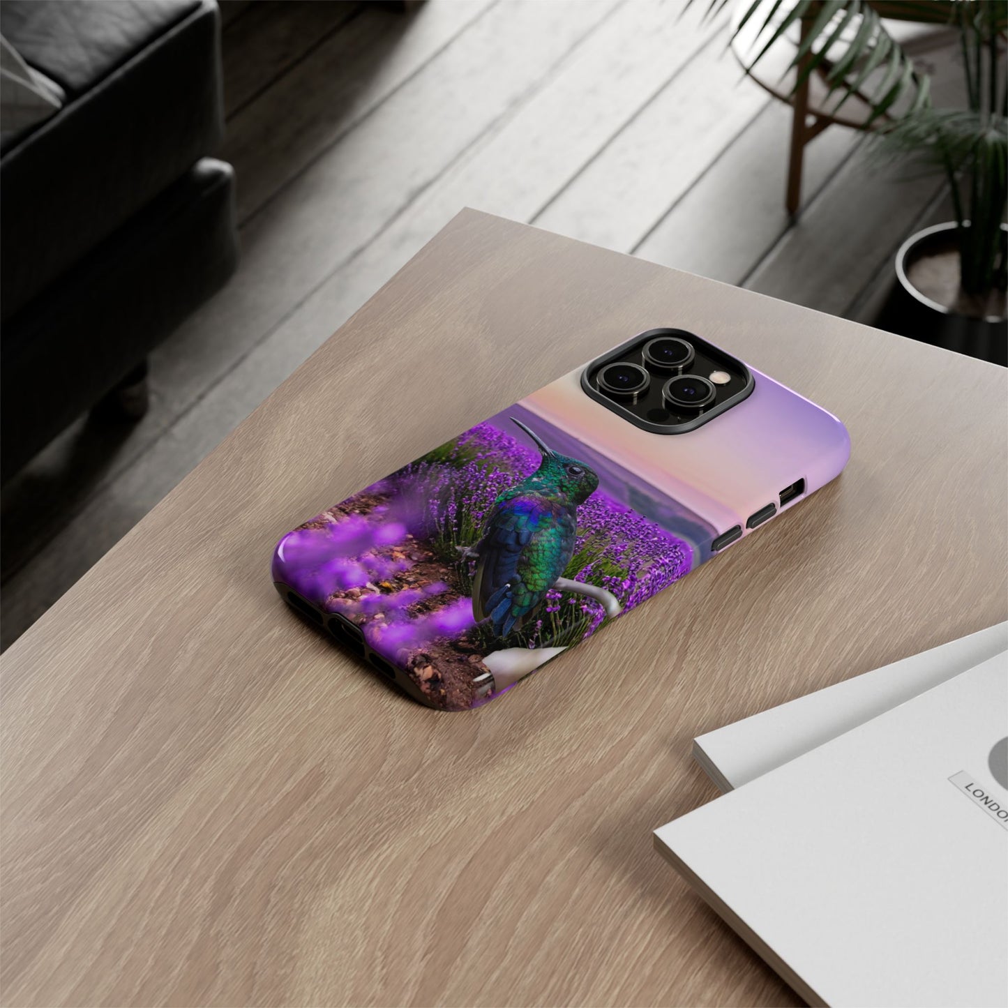 Protective Phone Case – Hummingbird Reverie
