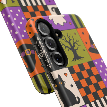 Protective Phone Case – Spooky Patchwork