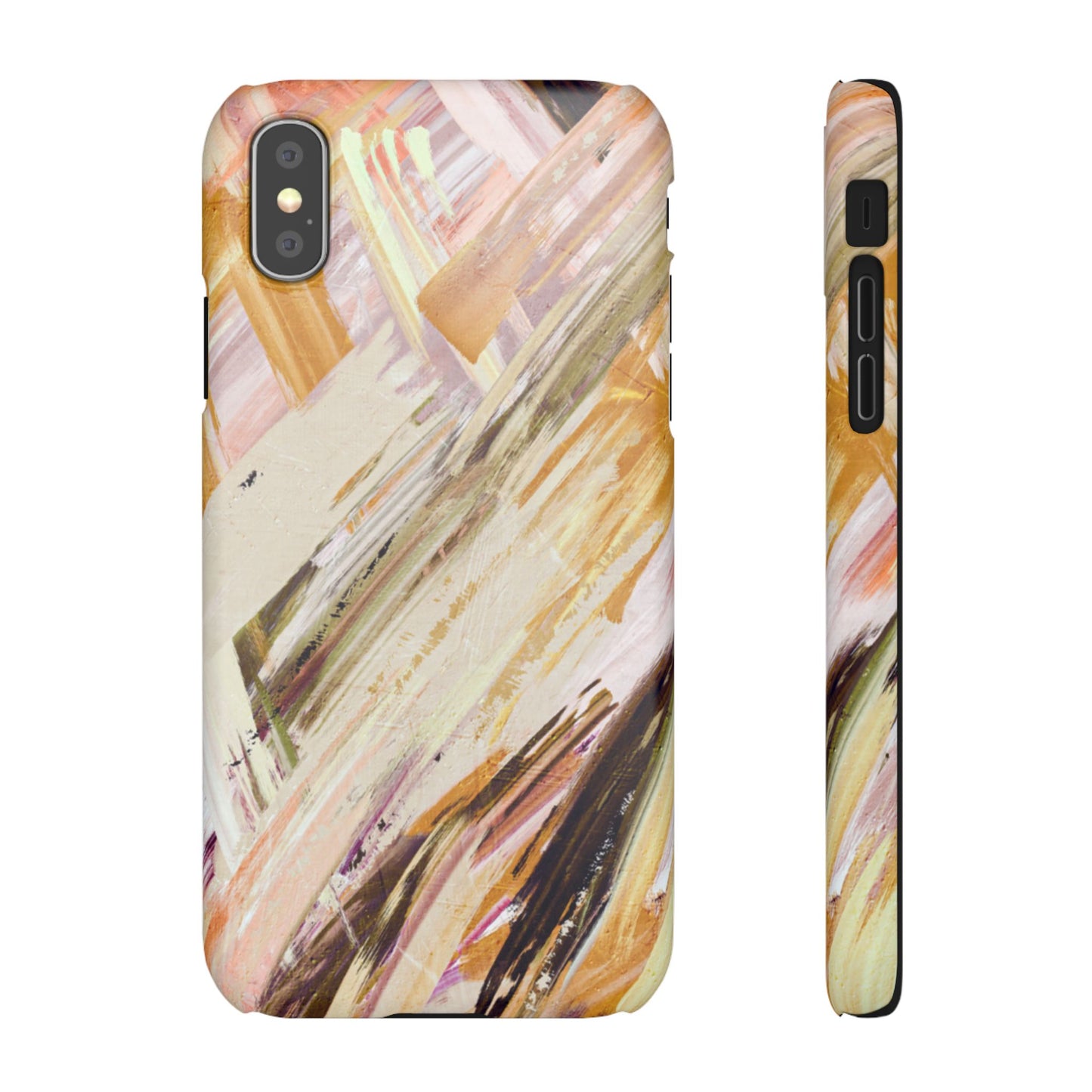 Snap Phone Case – Brush & Bronze